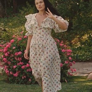 Doen Floral Ruffle Dress